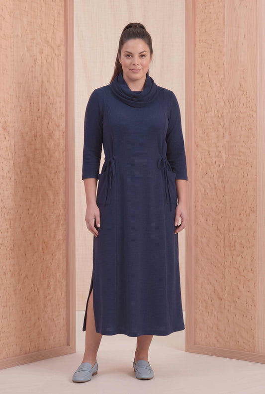 Vestido Leila + Golinha - Malha Texturizada