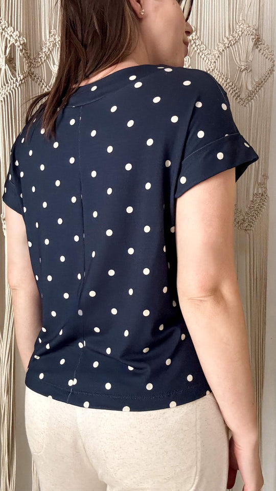Blusa Amanda Poá - Malha Viscolycra