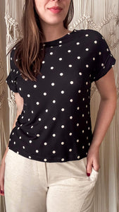 Blusa Amanda Poá - Malha Viscolycra