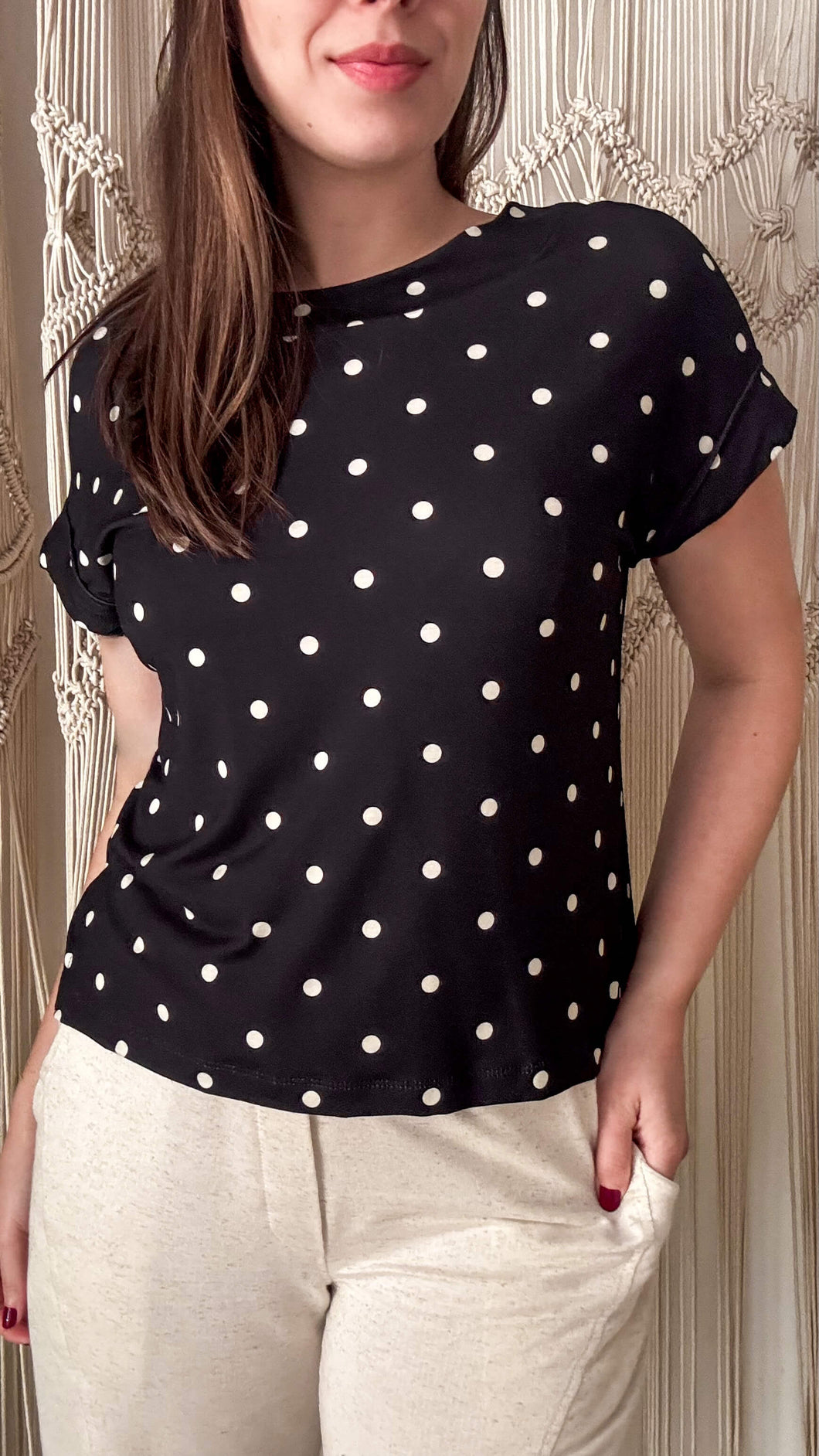 Blusa Amanda Poá - Malha Viscolycra