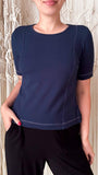 Blusa Eliete Pesponto - Moletinho