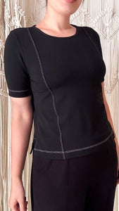 Blusa Eliete Pesponto - Moletinho