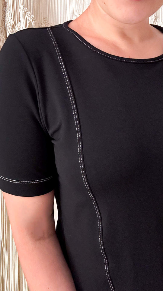 Blusa Eliete Pesponto - Moletinho