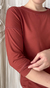 Blusa Esther Pesponto - Malha Viscolycra
