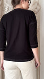 Blusa Esther Pesponto - Malha Viscolycra