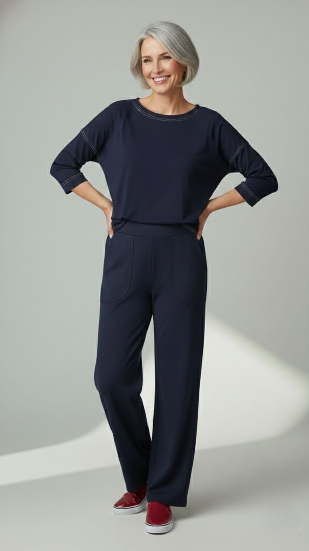 Blusa Esther Pesponto - Malha Viscolycra