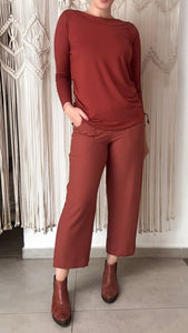 Calça Celina - Moletinho Jeans
