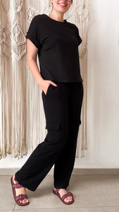 Calça Amanda Cargo - Moletinho