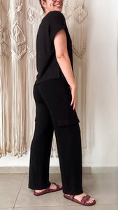 Calça Amanda Cargo - Moletinho