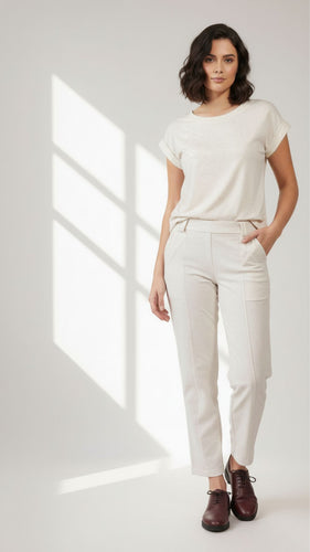 Calça Renata - Moletinho Linho