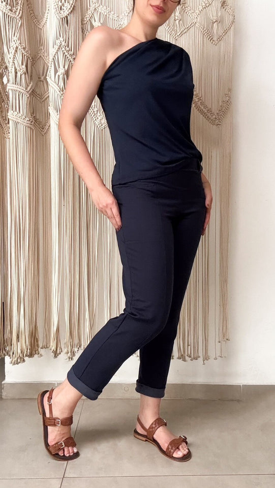 Calça Vic - Moletinho Jeans