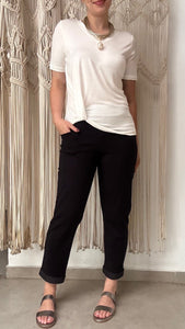Calça Vic - Moletinho Jeans