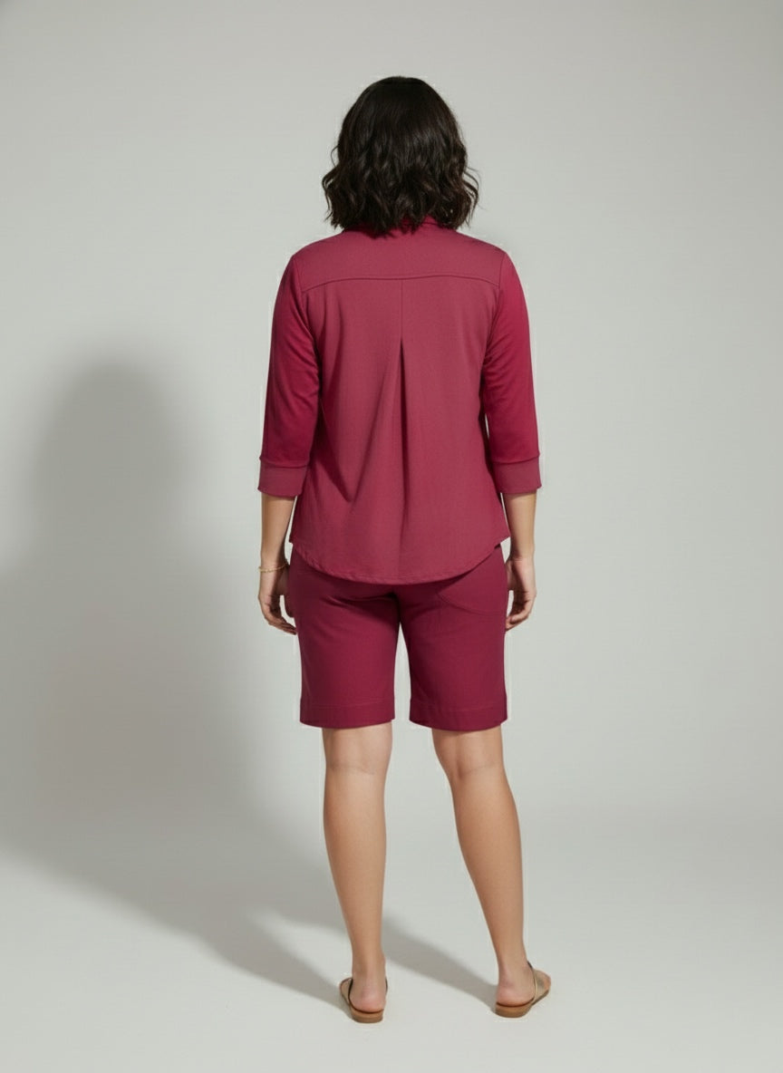 Camisa Helô - Moletinho Jeans