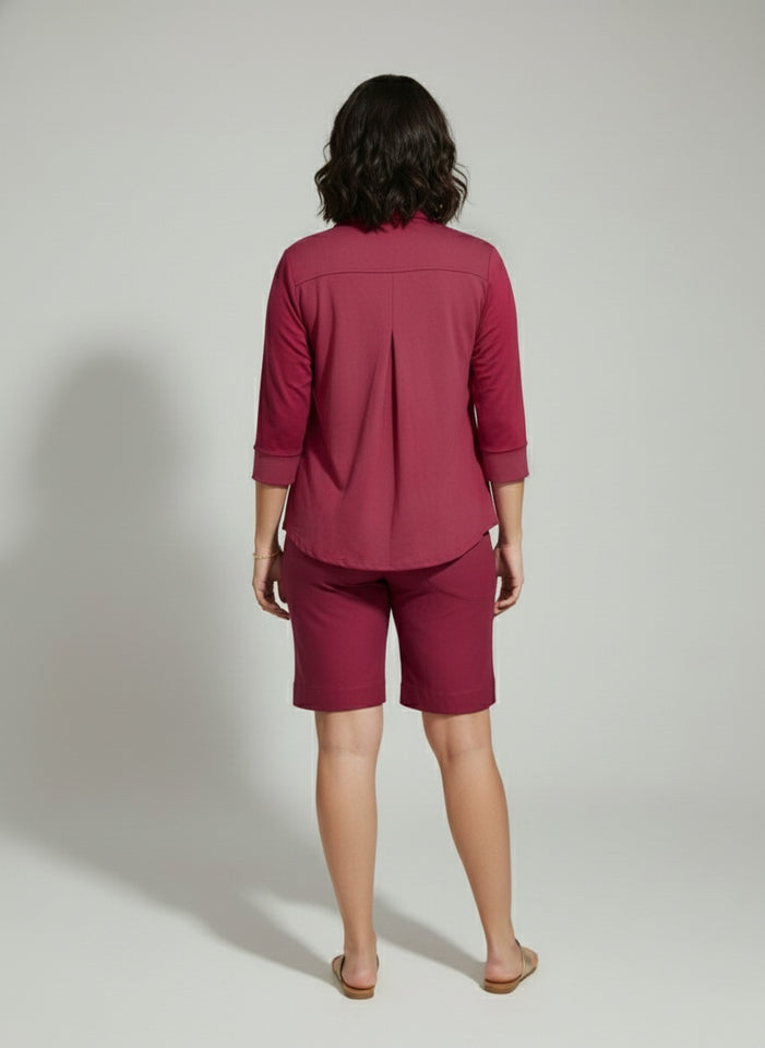 Camisa Helô - Moletinho Jeans