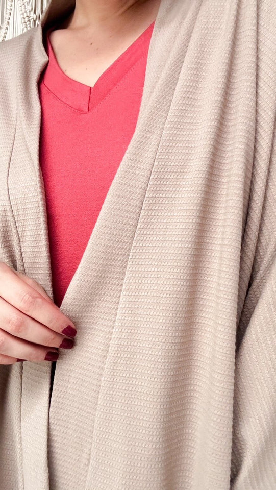 Cardigan Charlotte - Malha Texturizada