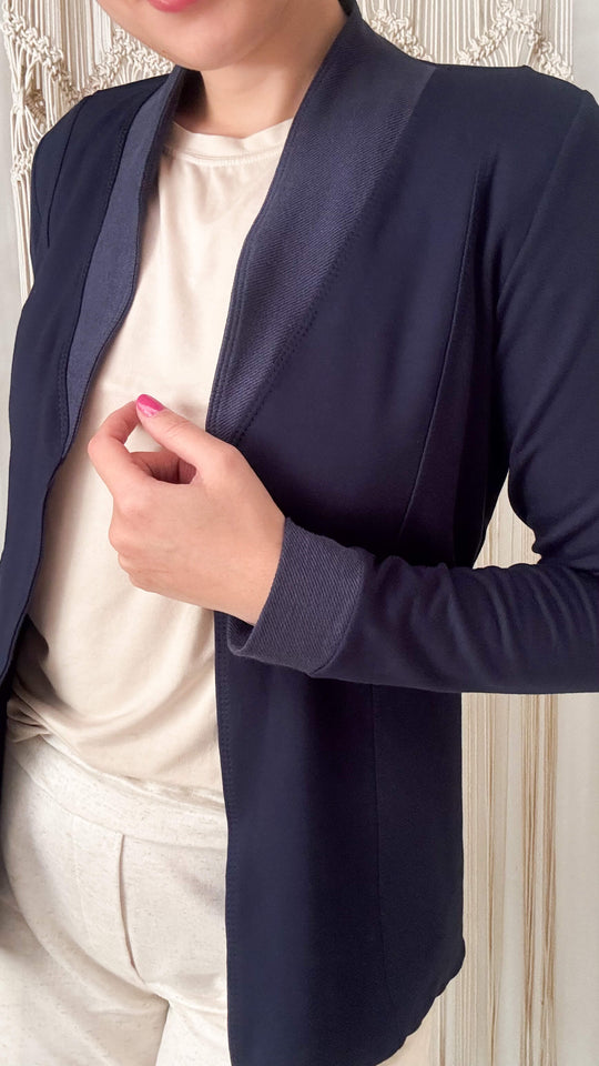 Casaco Glorinha - Moletinho Jeans