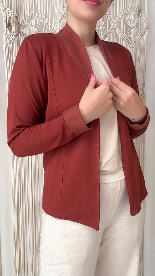 Casaco Glorinha - Moletinho Jeans