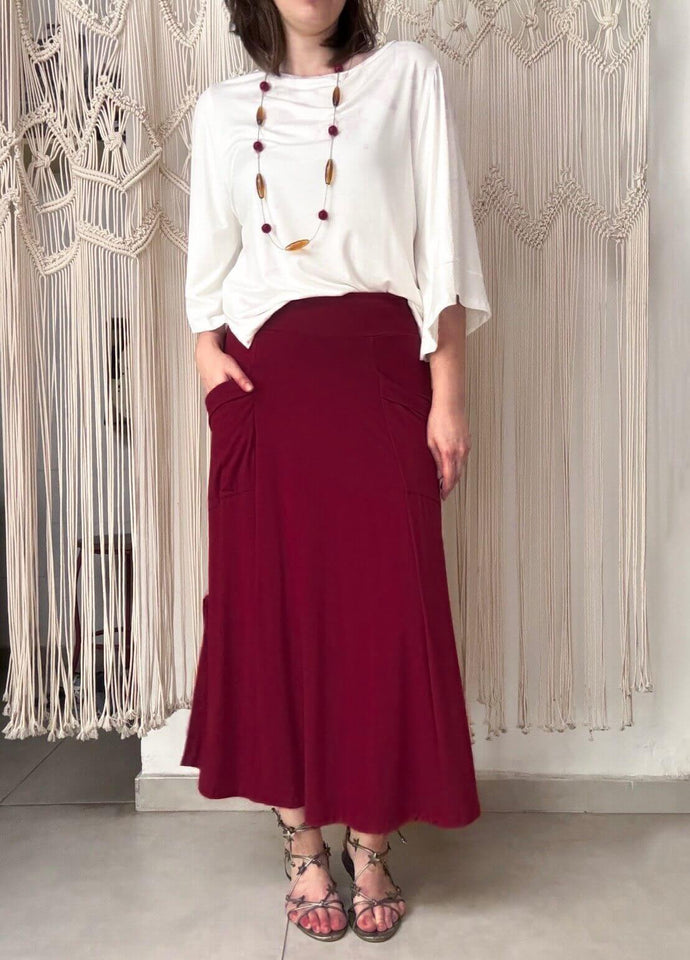 Saia Manu - Malha Viscolycra