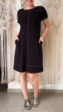 Vestido Marta Pesponto - Malha Viscolycra