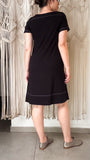 Vestido Marta Pesponto - Malha Viscolycra