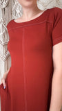 Vestido Marta Pesponto - Malha Viscolycra