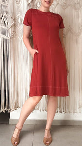 Vestido Marta Pesponto - Malha Viscolycra