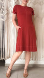 Vestido Marta Pesponto - Malha Viscolycra