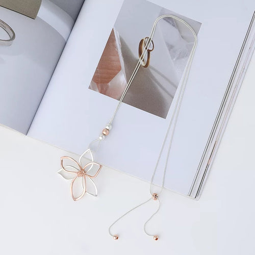 Colar Flor Metal